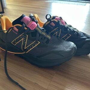 Black and Orange Athletic Shoes